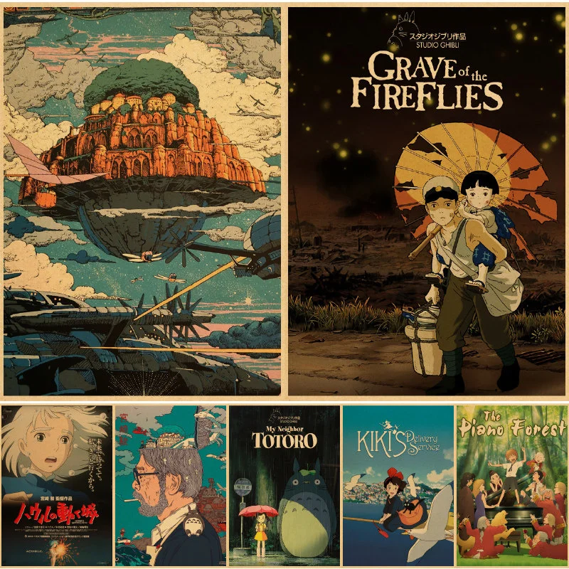 Miyazaki Hayao patтрудоtotoro настенные постеры с изображением живописи для спальни | Дом и