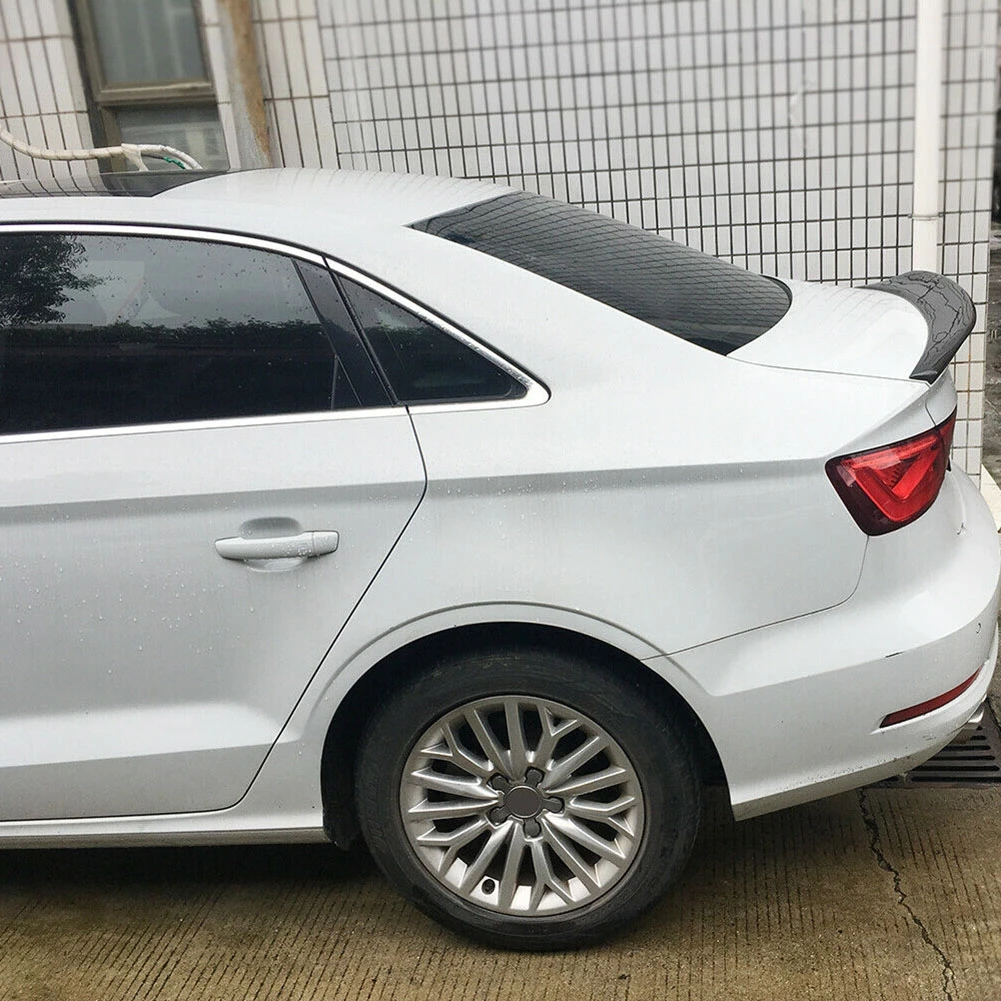 Углеродный задний спойлер багажника крыло для Audi A3 2014 2015 2016 2017 2018 Sedan