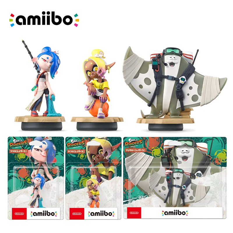 Коллекционный набор фигурок Nintendo Amiibo Splatoon Raiders 3-в-1: Фука Уцухо, Мантаро (NFC) для Switch OLEDLite – игровой аксессуар (art.: 3920dc53b0a54) - 3920dc53b0a54