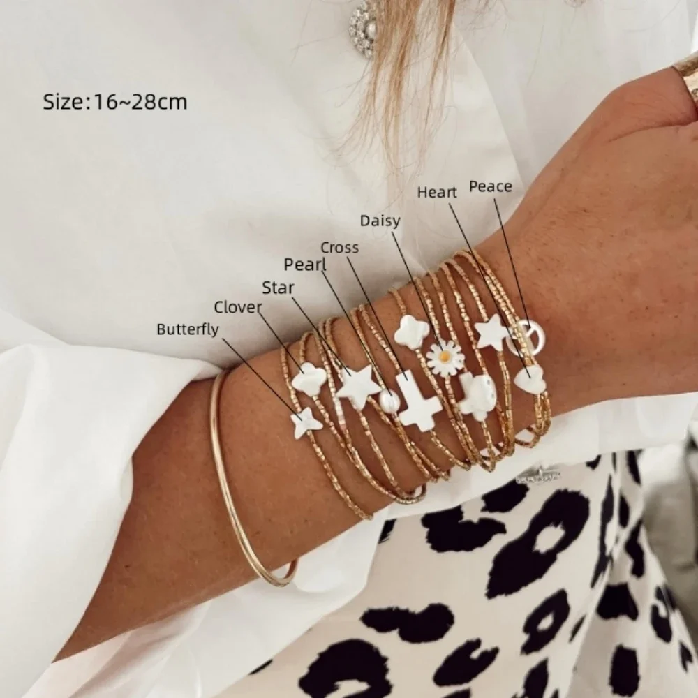 CCGOOD Летний Пляжный браслет стиль бохо изящные украшения из бисера для женщин