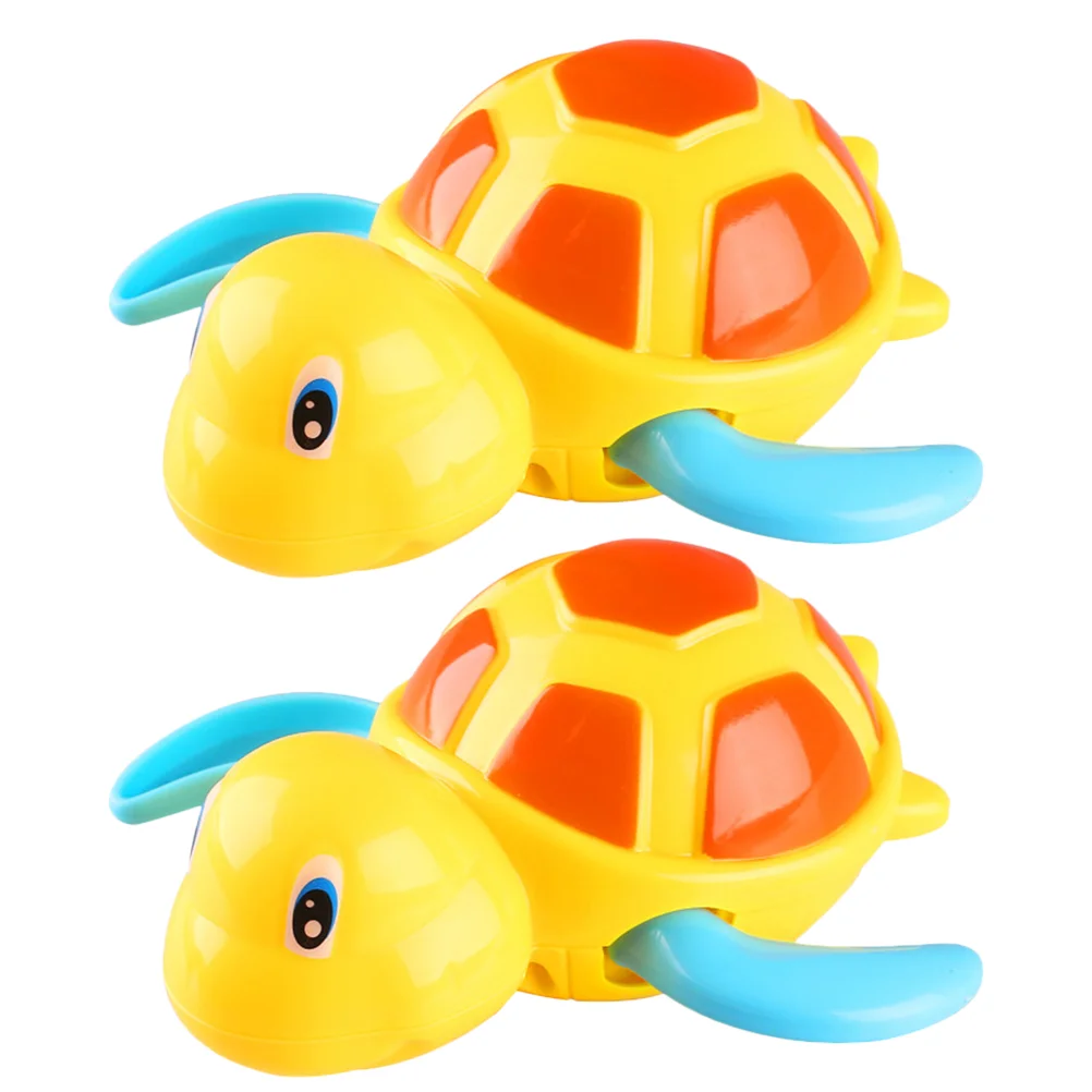 

2pcs Bath Toys Bath Swimming Turtle Toys Baby Swimming Bathtub Tortoise Toys