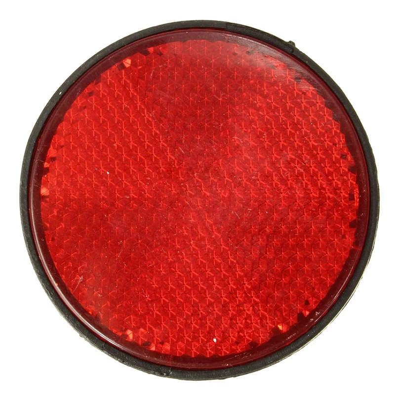 

20Pcs Round Red Reflector Universal For Motorcycle ATV 5.6X0.8Cm
