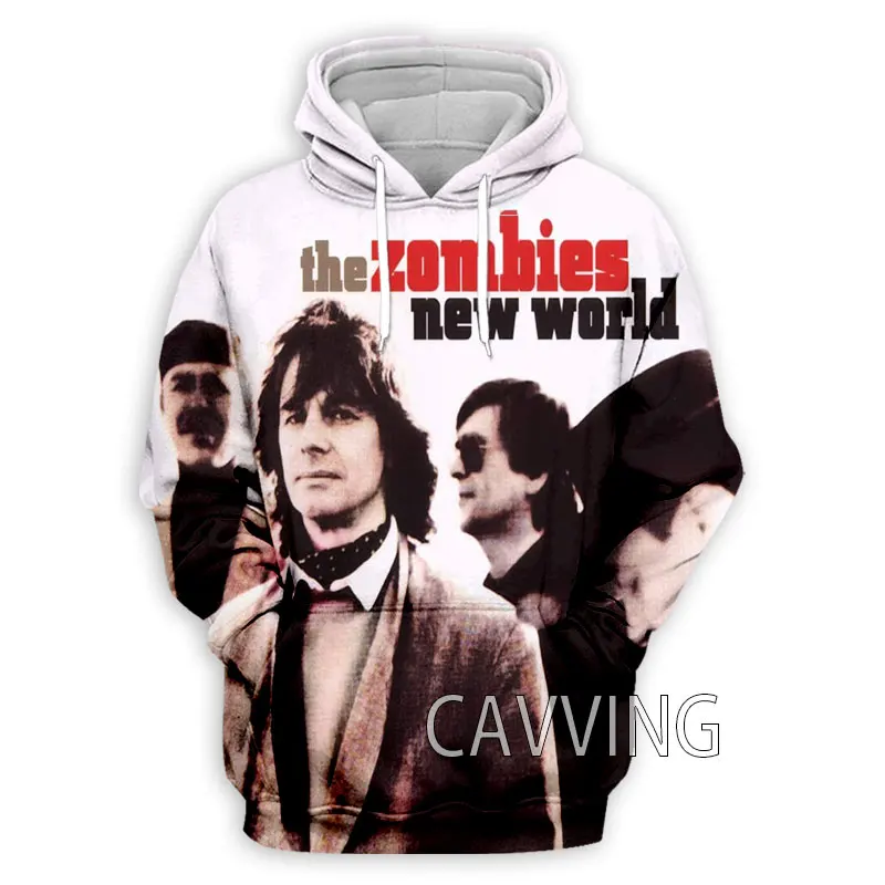 Толстовка с капюшоном для мужчин и женщин свитшот 3D принтом зомби рок худи в