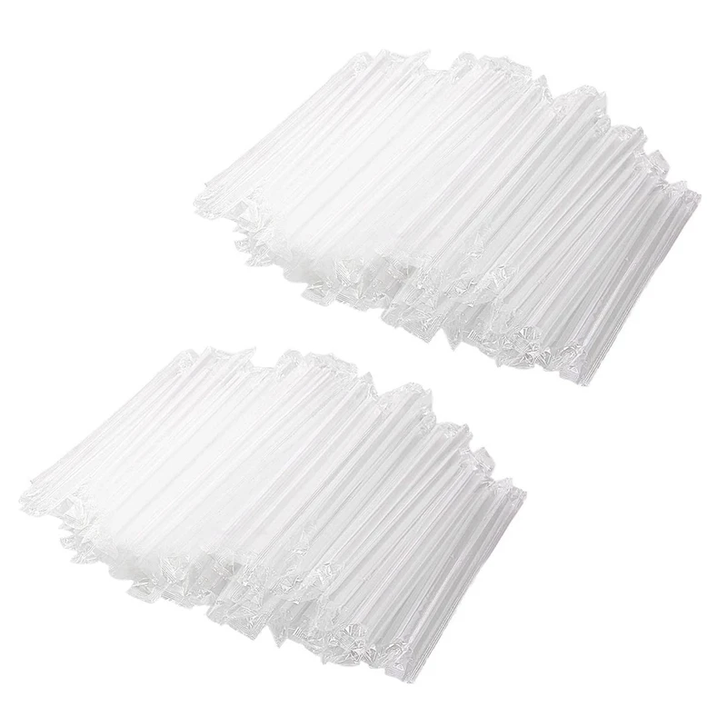 

600Pcs Smoothie Jumbo Straw Clear Plastic Drinking Straws For Milkshake Bubble Tea Jumbo Straws Fruit Shakes