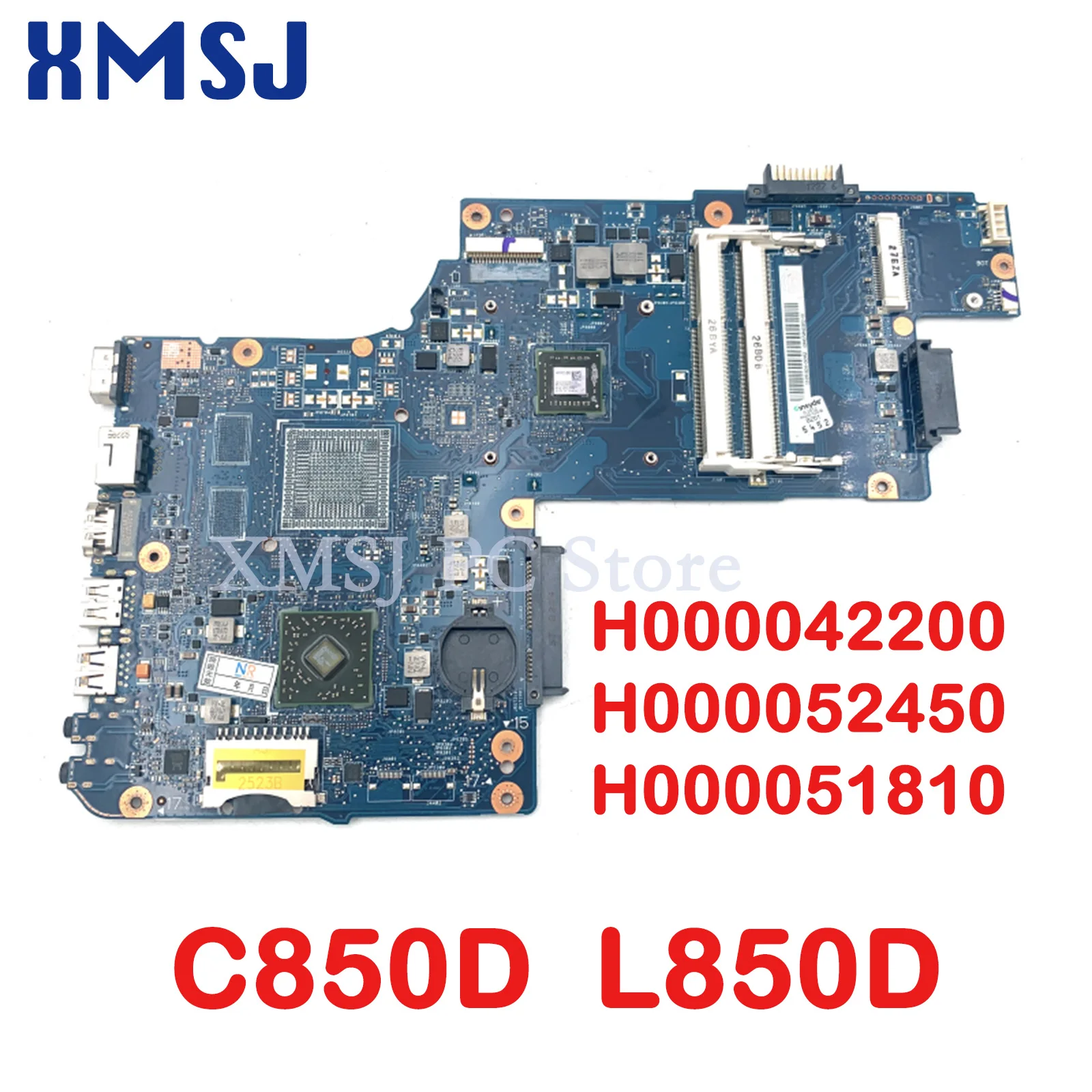 XMSJ H000042200 H000052450 H000051810 Laptop Motherboard for Toshiba Satellite C850D L850D REV 2.1 DDR3 Main Board