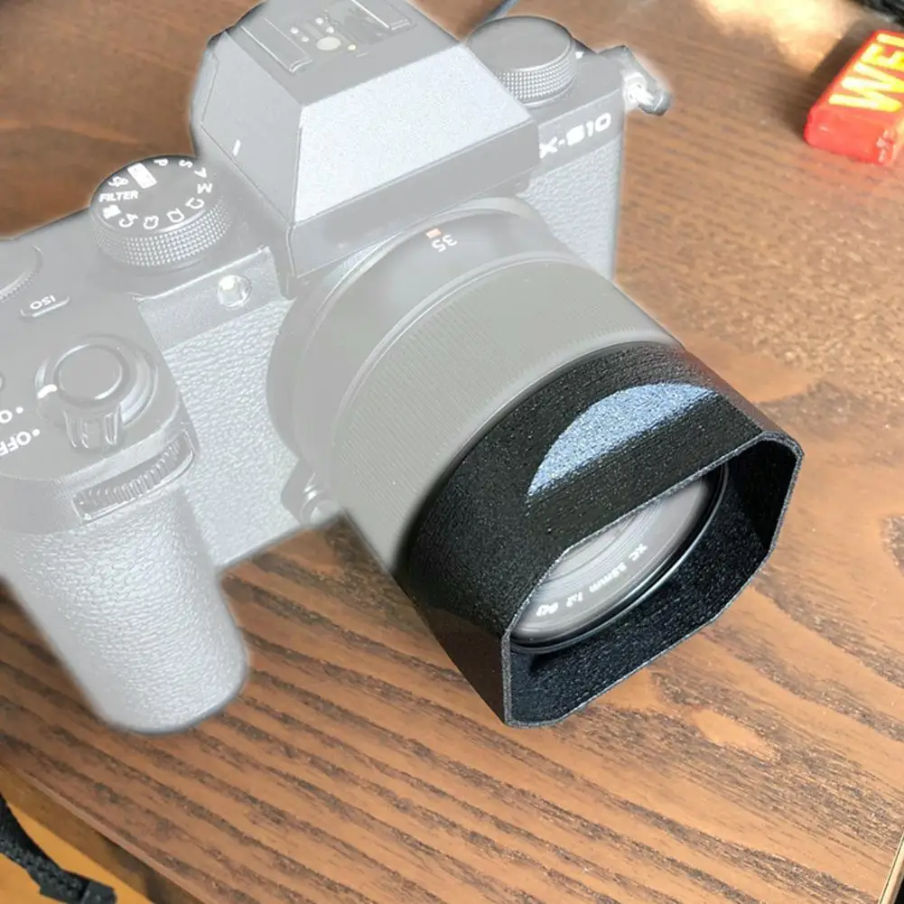 

Lens Hood Shade Ring For Fuji Xf35c Xf 23mm F2 Hood Xf 35mm F/2 R Wr Camera Accessories Slr Camera Lens Cover C4d3