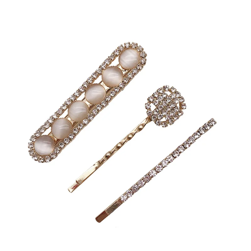 

Hair Diamond Cat Eye Clocks Three-piece Net Red Hair Card Liu Haiyi Clip Wholesale