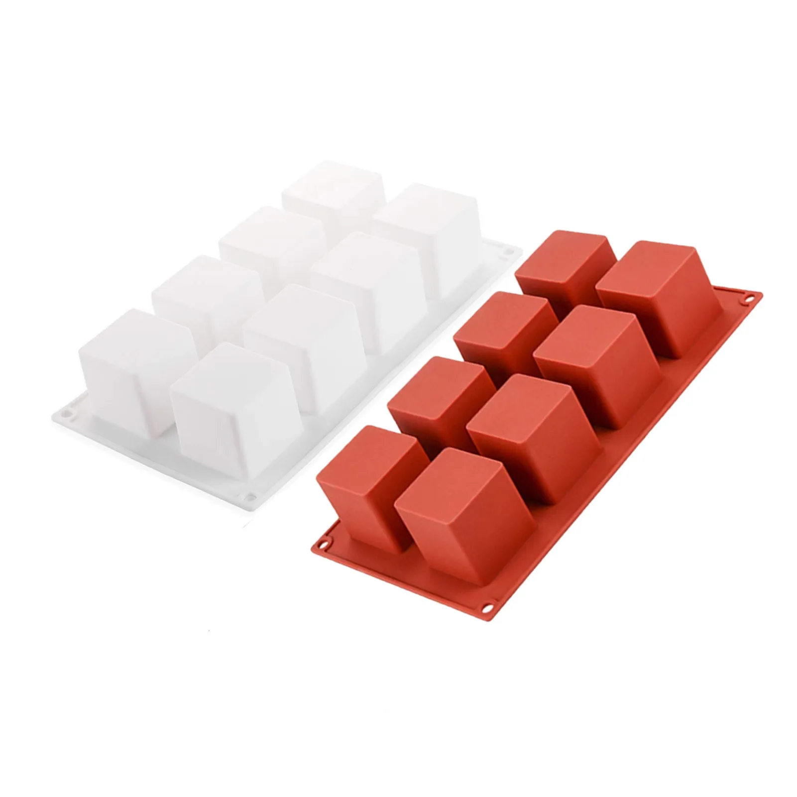 

Square Silicone Mold Chocolate Candy Molds Tray 8-Cavity