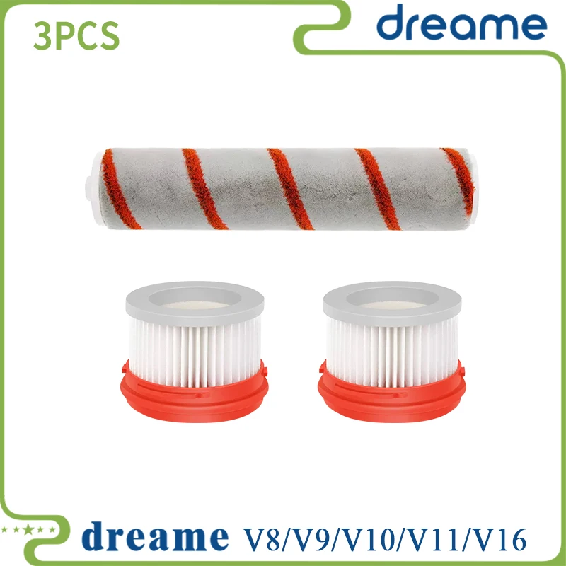

Подходит для Xiaomi Dreame V11 V10 V9 V9B V9D V9P V16 V8, мягкая щетка, валик Hepa, сменный комплект аксессуаров для фильтра