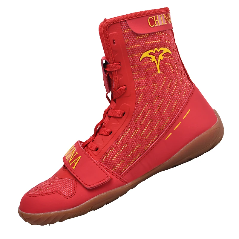 Профессиональные Боксерские Ботинки Высокие Кеды Унисекс Борцовская Обувь