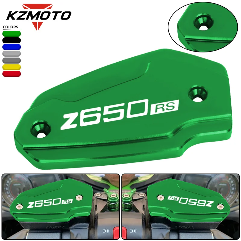 

2023 NEW Motorcycle Front Brake Fluid Cylinder Master Reservoir Cap Cover For Kawasaki Z650 Z650RS Z 650 650RS z650 With LOGO