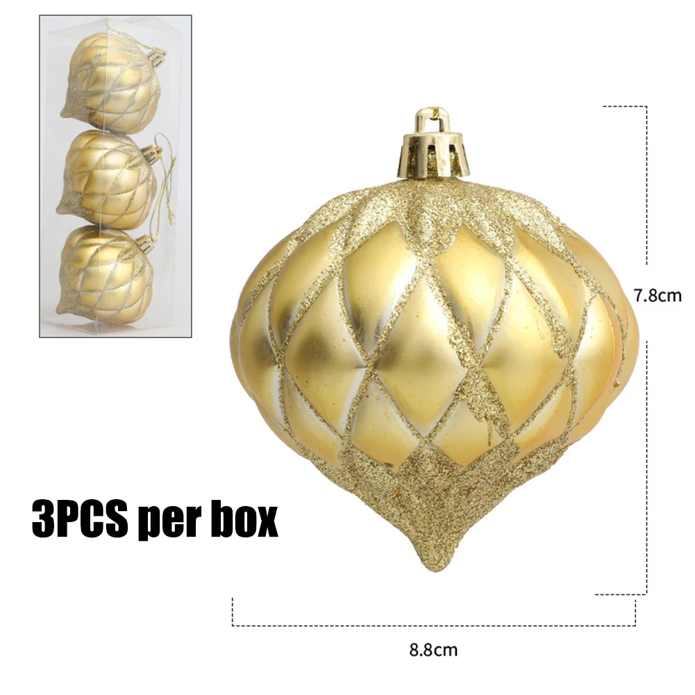 Рождественские луковые шары украшения Легко повесить Привлекательный дизайн