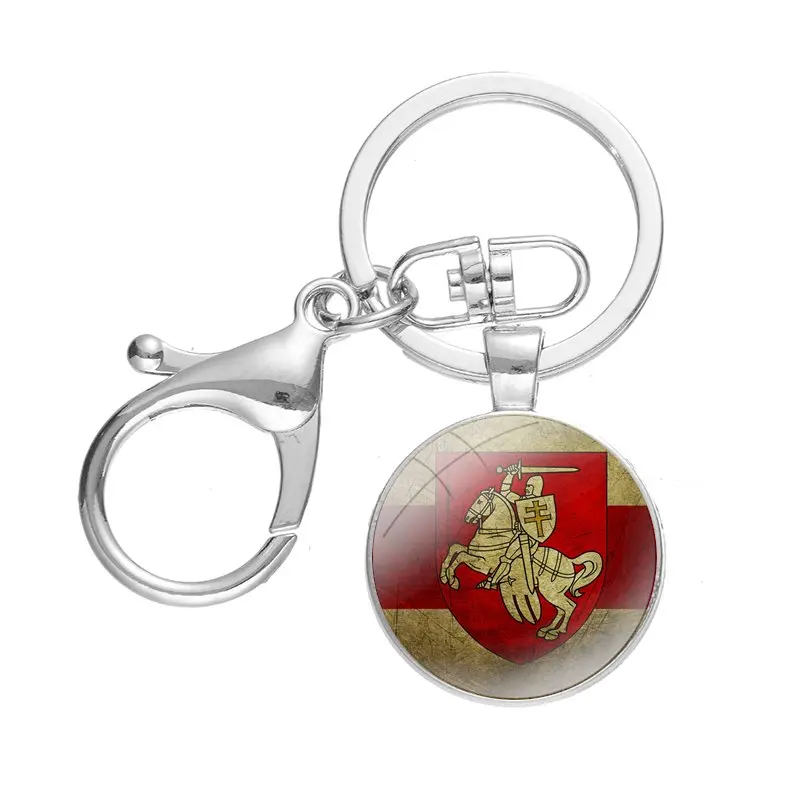 Брелок с флагом Беларуси модный дизайн мультяшный креативный брелок ручной