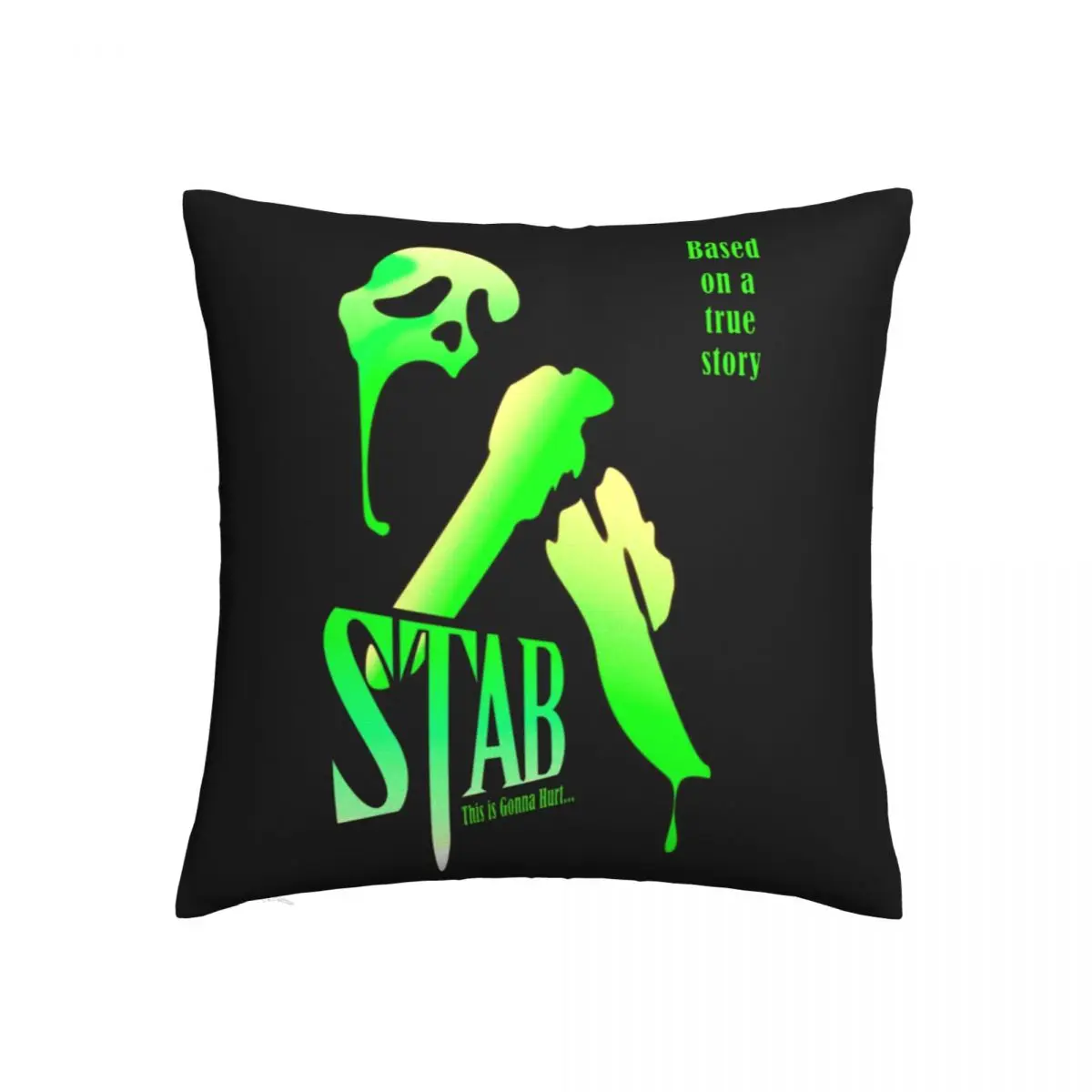 

Stab Film Scream Pillow Case Modern Art Polyester Sofa Pillowcase Zipper Summer Vintage Cover