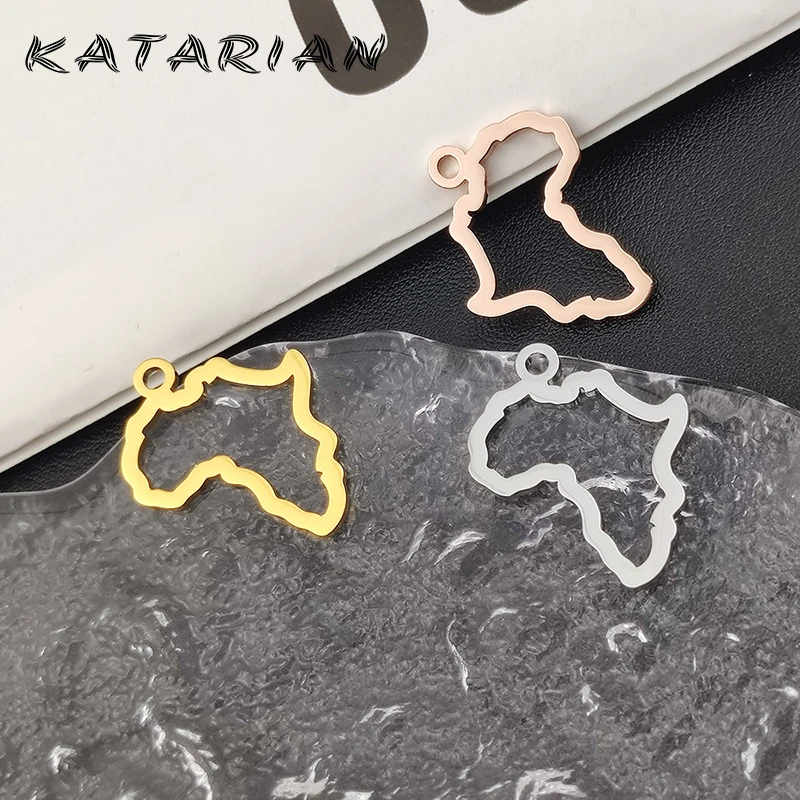 

2pcs/lot 316l Stainless Steel Africa Map Plate Pendant DIY Making Earrings Pendant Keychain Jewelry Accessories Finding