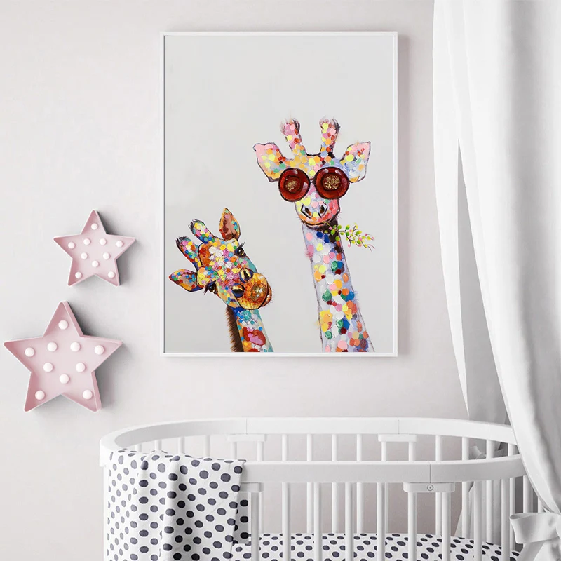 Милые украшения для детской комнаты настенные картины цельный плакат
