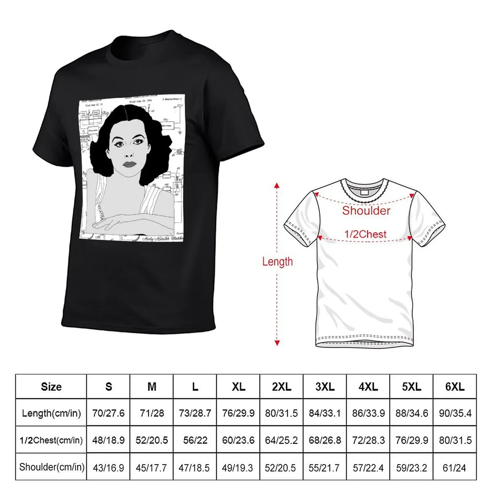 Футболка Hedy Lamarr простая спортивная футболка для фанатов винтажная рубашка в