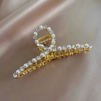 women elegant gold color hollow geometric hair claw vintage hair clips headband hairpin hair crab hair accessories