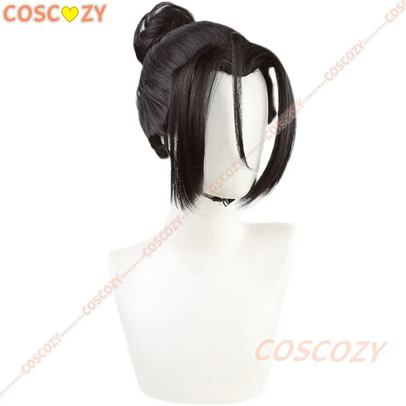 Косплей Обещание волшебника Шариллок Парик Черная булочка Волосы Красота Кончик