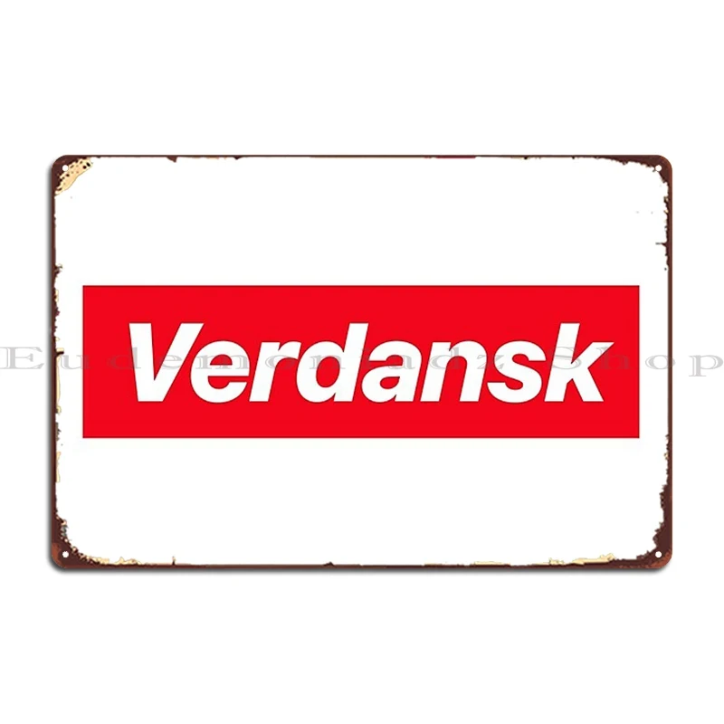 Verdansk металлическая табличка плакат Настенный декор персонализированный