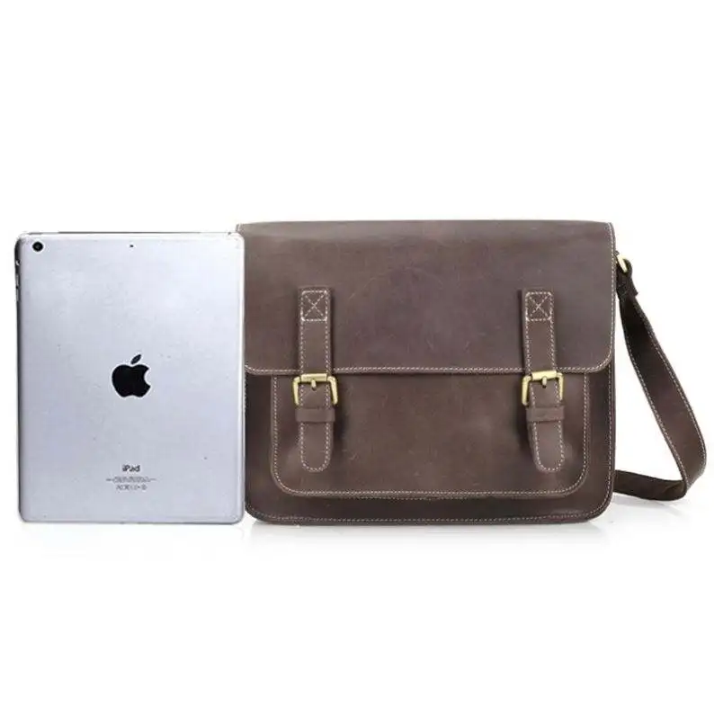 Top Quality Genuine Leather Design Handbag For Men 100% Alps Cowhide Vintage Briefcase Men's Luxury Natural Leather Laptop Bag