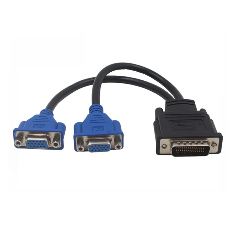 

Удлинительный кабель DMS 59Pin папа-2 VGA мама с двумя мониторами обеспечивает высокую скорость передачи данных и хорошую совместимость