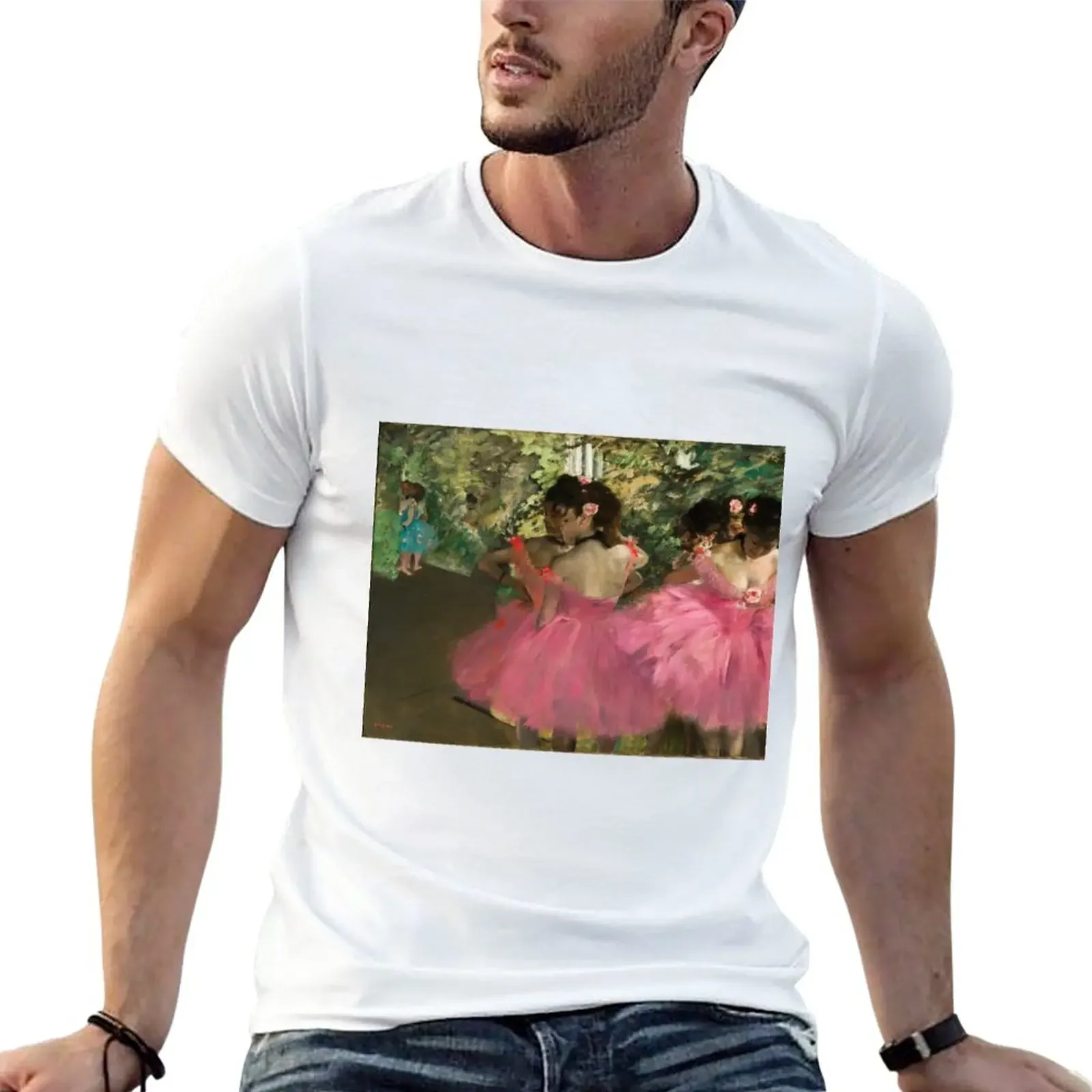 New Edgar Degas&ampaposs Dancers in Pink T-Shirt boys t shirts anime clothes mens graphic t-shirts funny