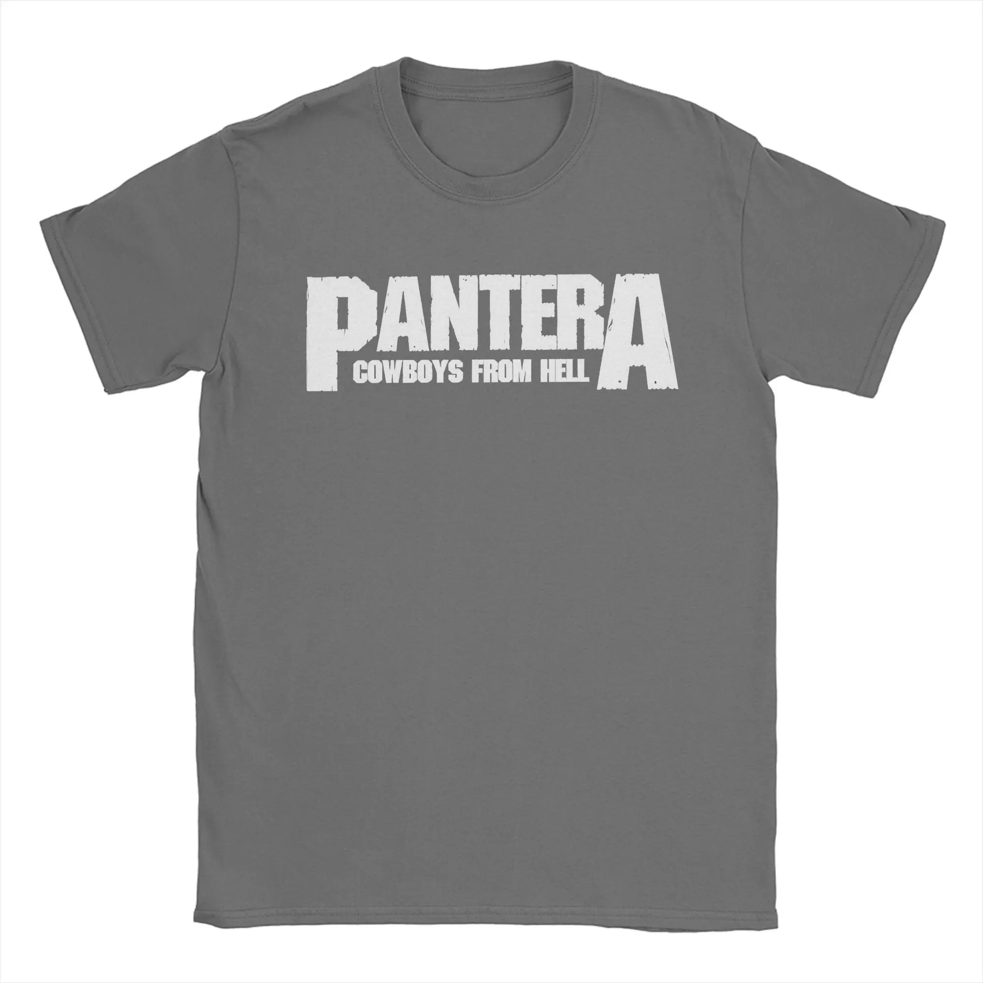 Забавные футболки Panteras Heavy Metal Band для мужчин хлопковая футболка с круглым