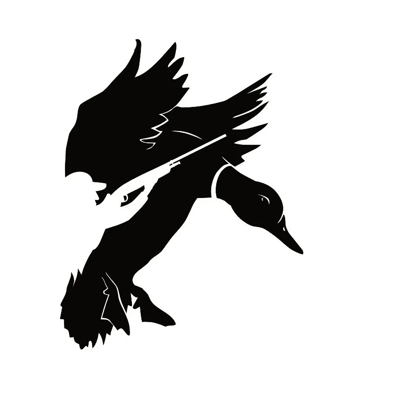 

Дикая утка, охота, креативные автомобильные наклейки, ПВХ бампер, искусственная наклейка высокого качества, украшение для ноутбука, водонепроницаемая