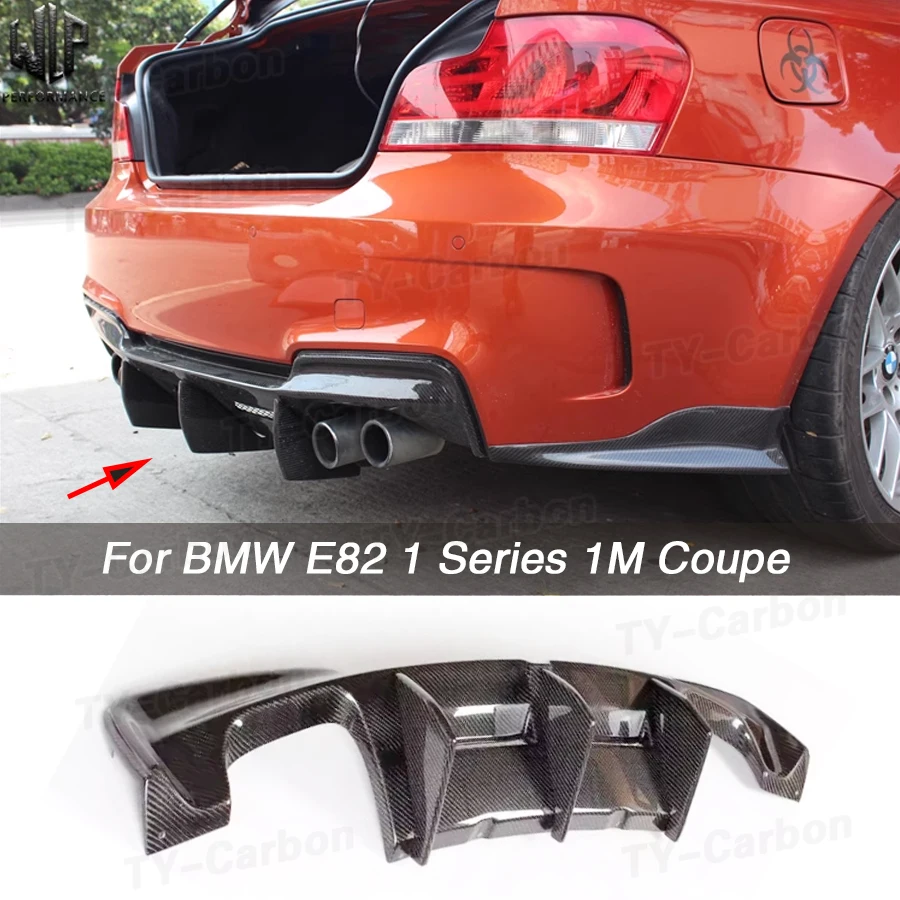 Диффузор для заднего бампера из углеродного волокна спойлер BMW E82 1 серии м купе 2