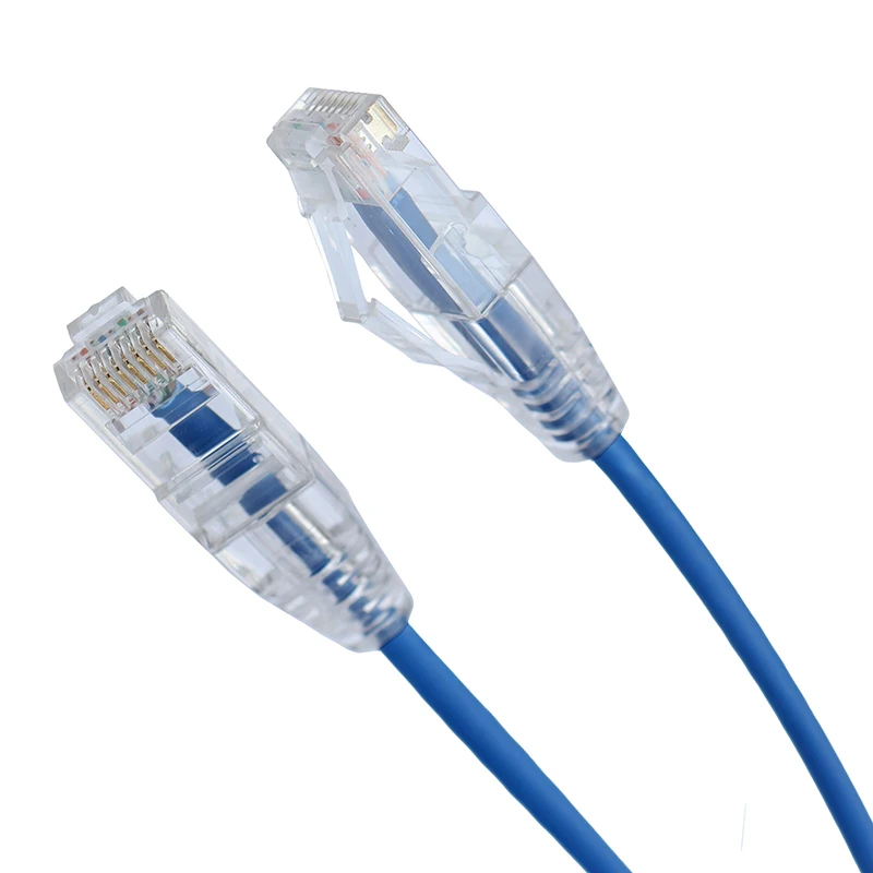 

443 0.5M 1M Kat 6A RJ45 Lan-kabel Ethernet Patch Cord 28AWG Externe Diameter 3.5Mm Tiny Utp zonder Afscherming
