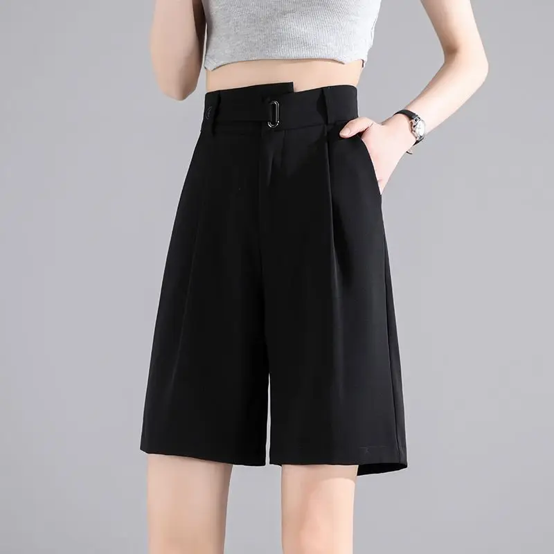 Summer White Suit Shorts Women's Summer 