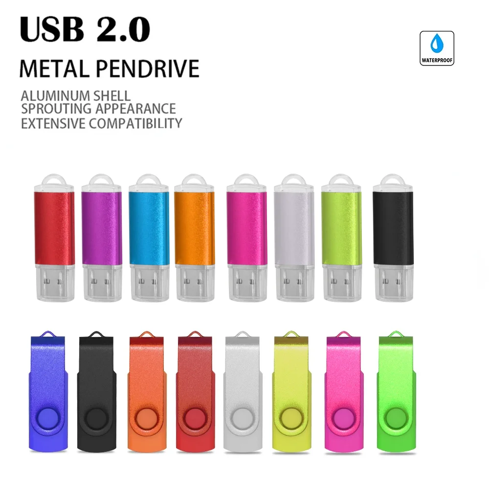 

Colourful USB Flash Drive Pen Drive 4GB 8GB 16GB 32GB 64GB Memory Stick Usb Stick 2.0 usb disk Custom LOGO best gifts