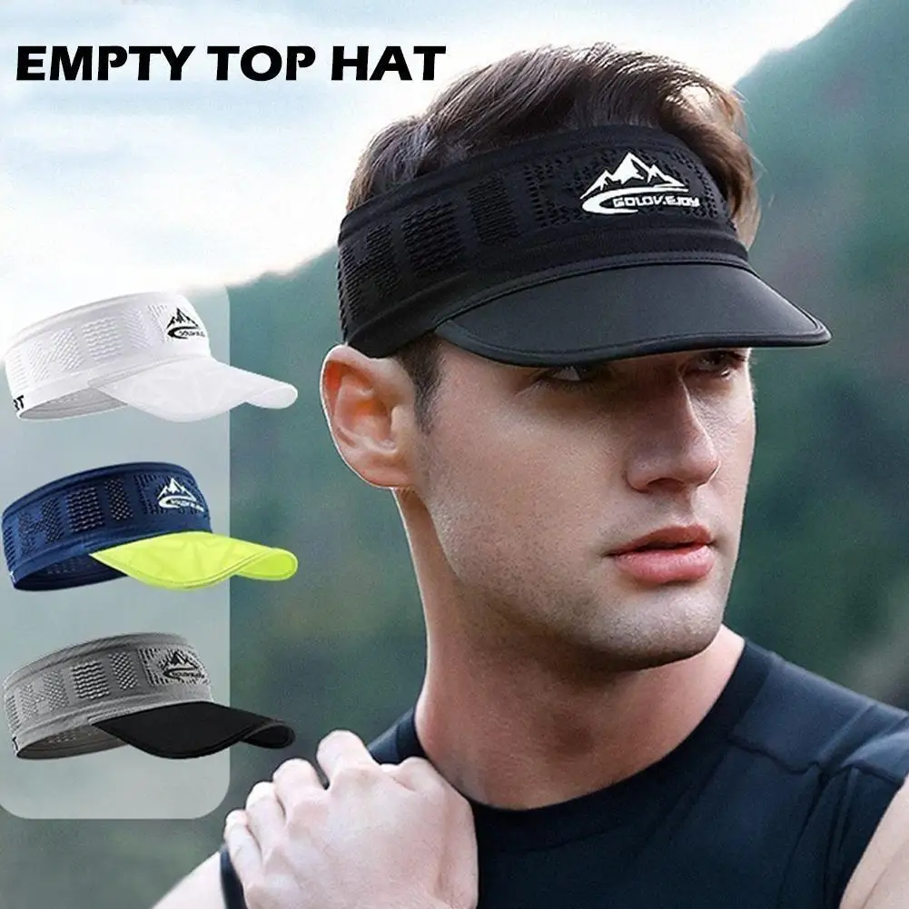 

Cycling Cap For Men And Women Outdoor Running Mountaineering Moisture Absorption Breathable Sports Empty Top Sunshade Sun V8X9
