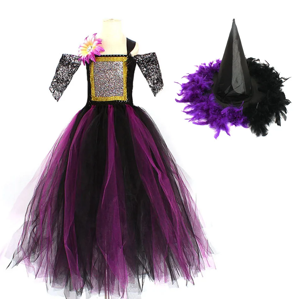 

Детский костюм чёрной ведьмы, костюм для косплея