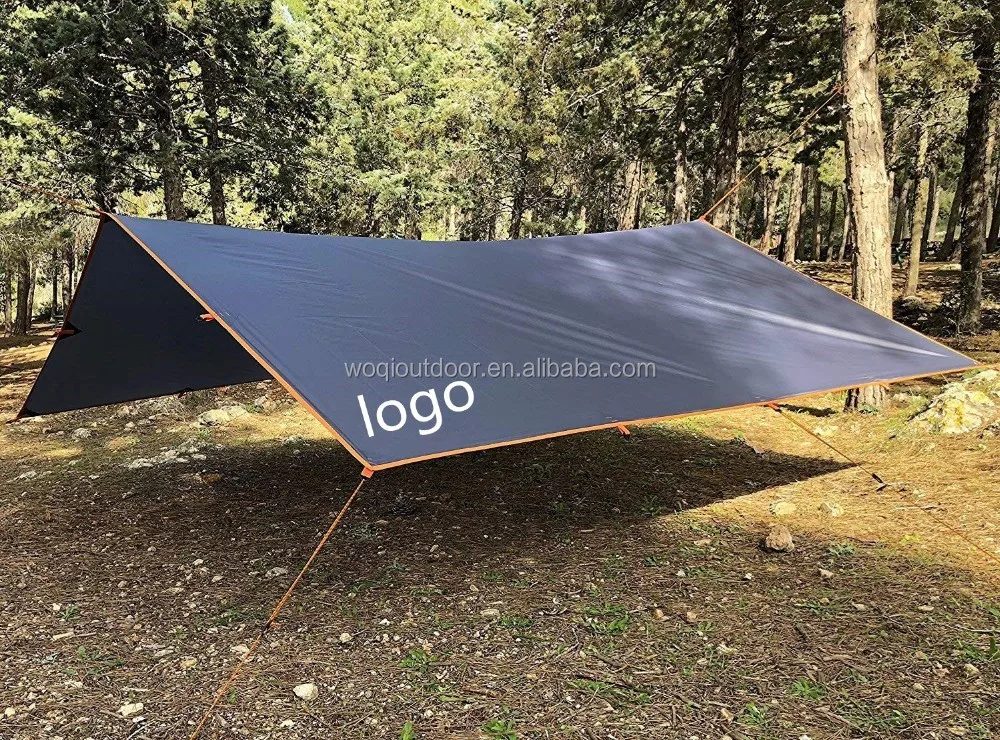 Палатки для кемпинга на природе брезент от дождя и мух 210T нейлоновый Рипстоп
