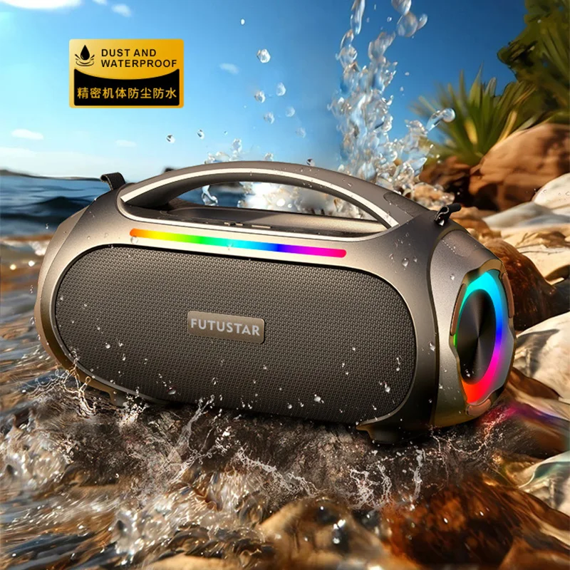 Портативная водонепроницаемая Bluetooth-колонка 60 Вт