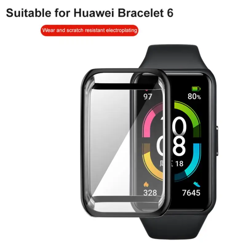 

Мягкий силиконовый защитный чехол из ТПУ с покрытием для Huawei Honor Band 6, чехол для смарт-часов Honor Band6, аксессуары с полным покрытием