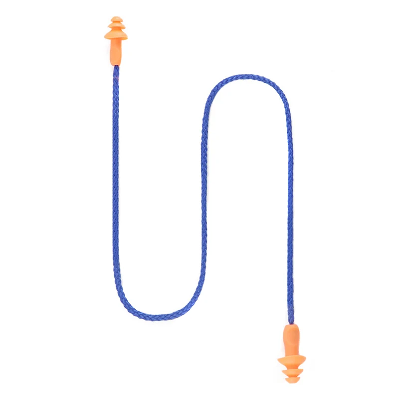 Проводные Беруши со шнурком, мягкие многоразовые силиконовые беруши для защиты слуха Проводные Беруши со шнурком, мягкие многоразовые силиконовые беруши для защиты слуха