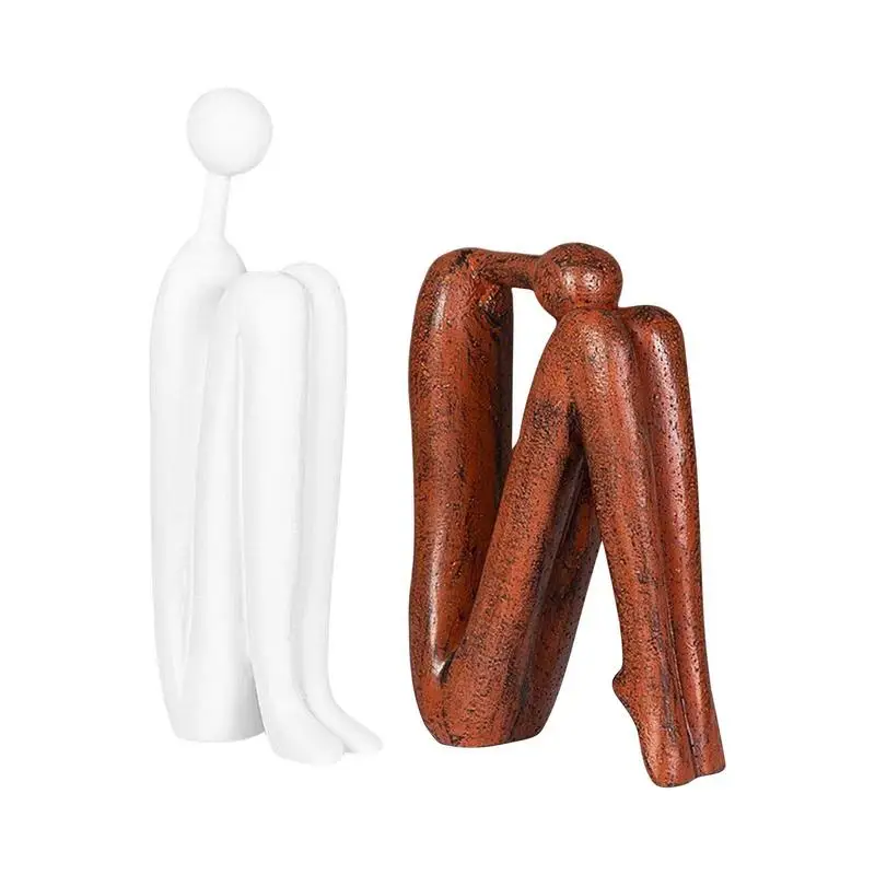 

Abstract Figurines Resin Figures Bookshelf Decor Modern Accents Collectible Figurines For Home Living Room Table Desktop Decor