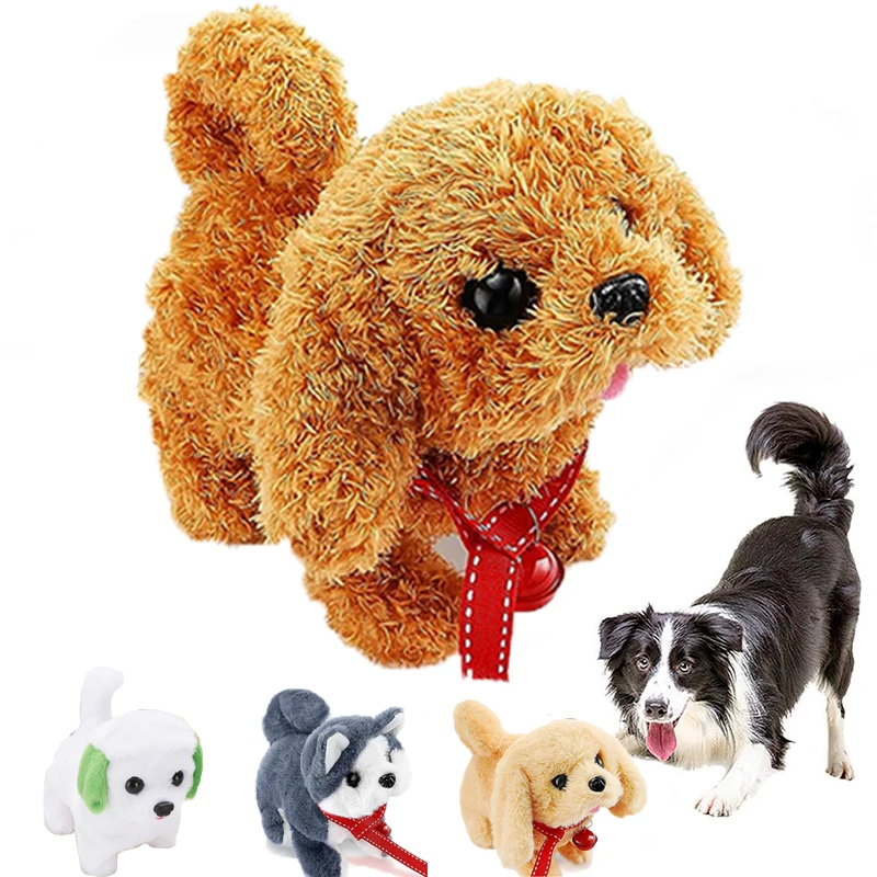 

Interactive Plush Dog Toys Wiggles Vibrates Barks Dog Toy for Boredom Stimulating Play Simulated Puppy Toys for Small Medium Dog