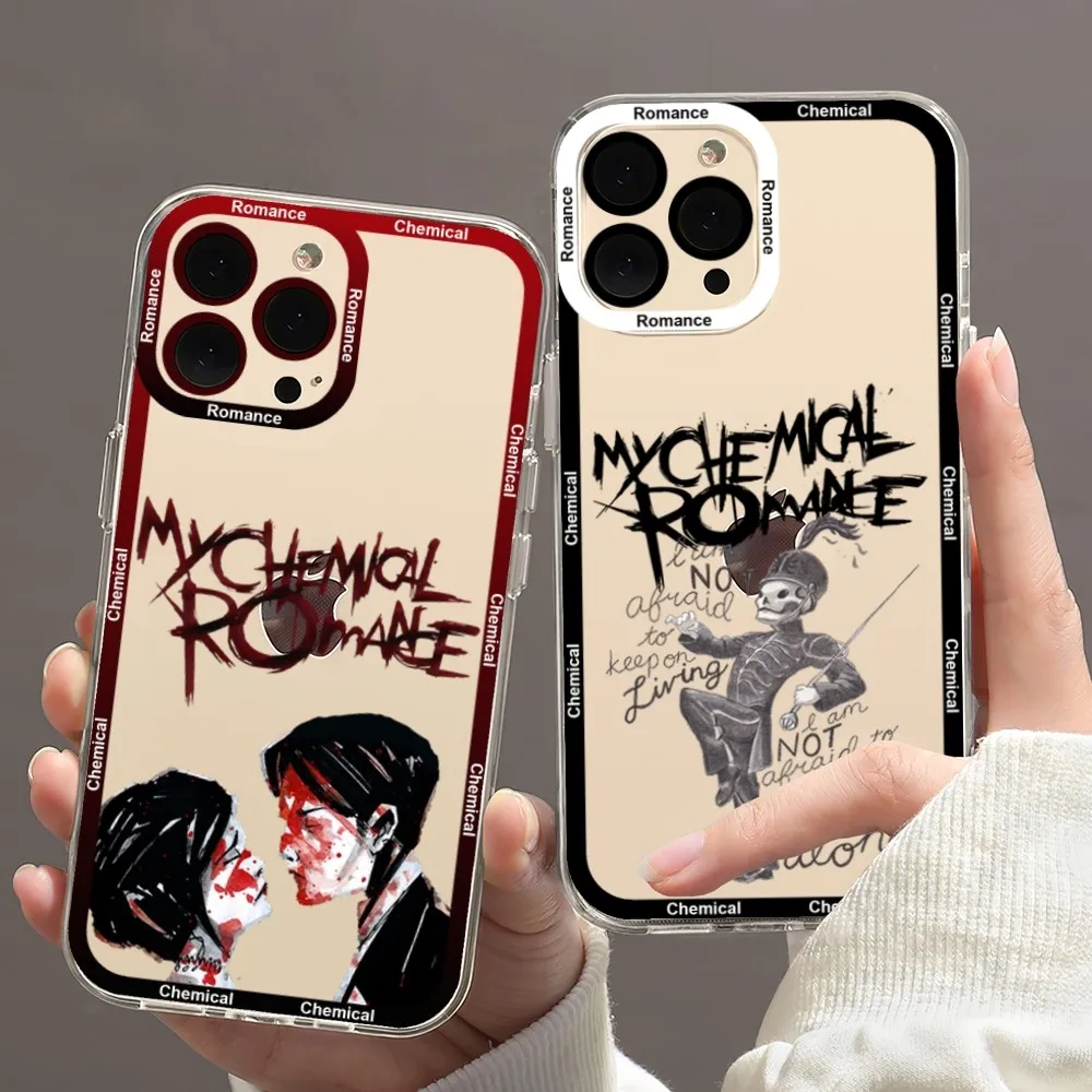 

Прозрачный чехол My Chemical Romance для iPhone 11 12 Mini 13 14 Pro Max