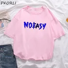 Футболка женская хлопковая оверсайз с коротким рукавом, в Корейском стиле