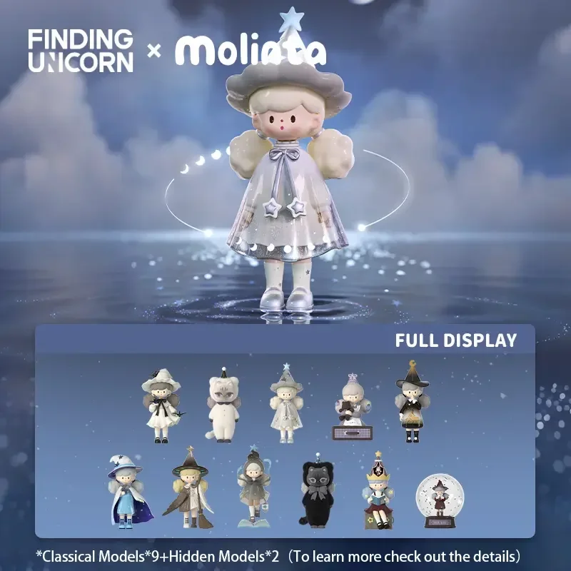 Фото Коллекционная фигурка FINDING UNICORN Molinta Chasing Light Series: Загадочная коробка-сюрприз, милая фигурка, модель, подарок №1