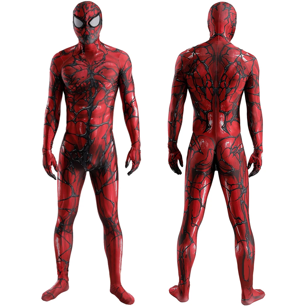 

Venom Symbiote Carnage Spider Boy Costume Cosplay 3D Printed Spandex Lycra Halloween Costume Superhero Zentai Bodysuit Adult Kid