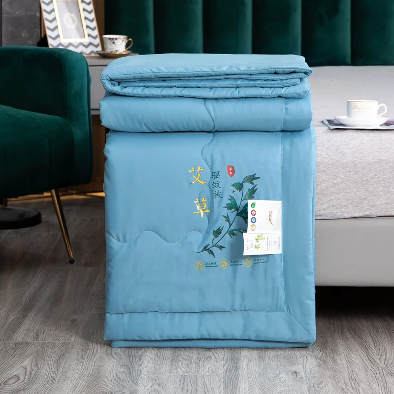 Весенне-летнее одеяло из полыни против комаров антибактериальное лоскутные