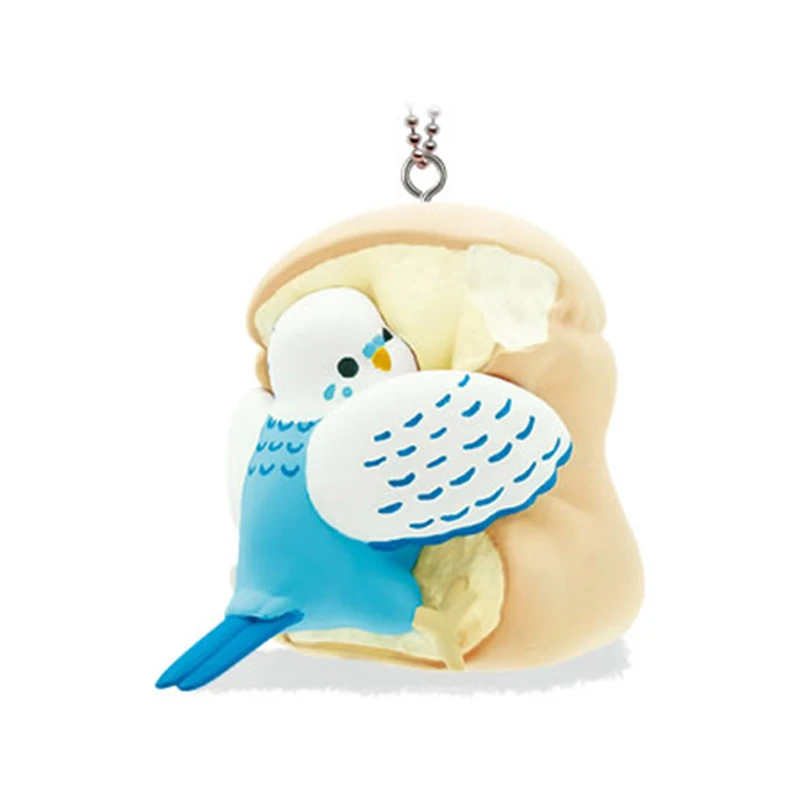 Японская фотография симпатичный кавайный хлеб тост попугай кокатил птицы 2