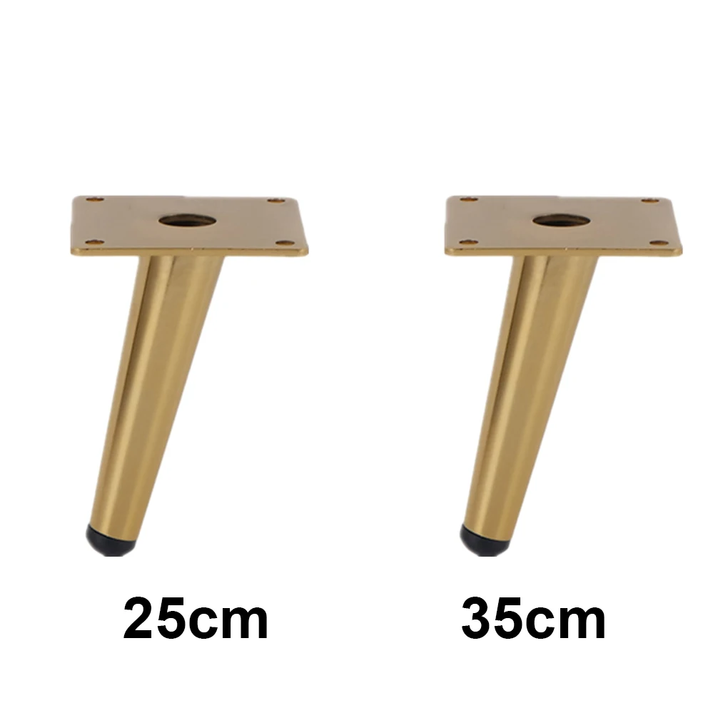 

4 Pieces Iron Furniture Leg Heavy Duty Tilted Solid Color Foot Part