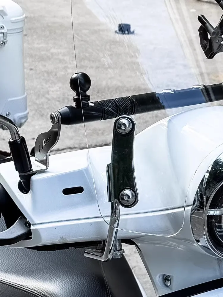 Фото Ретро-ветровое стекло для скутера Honda NS150LA LA, высокая прозрачность, устойчивость и долговечность, модифицированный комплект №5