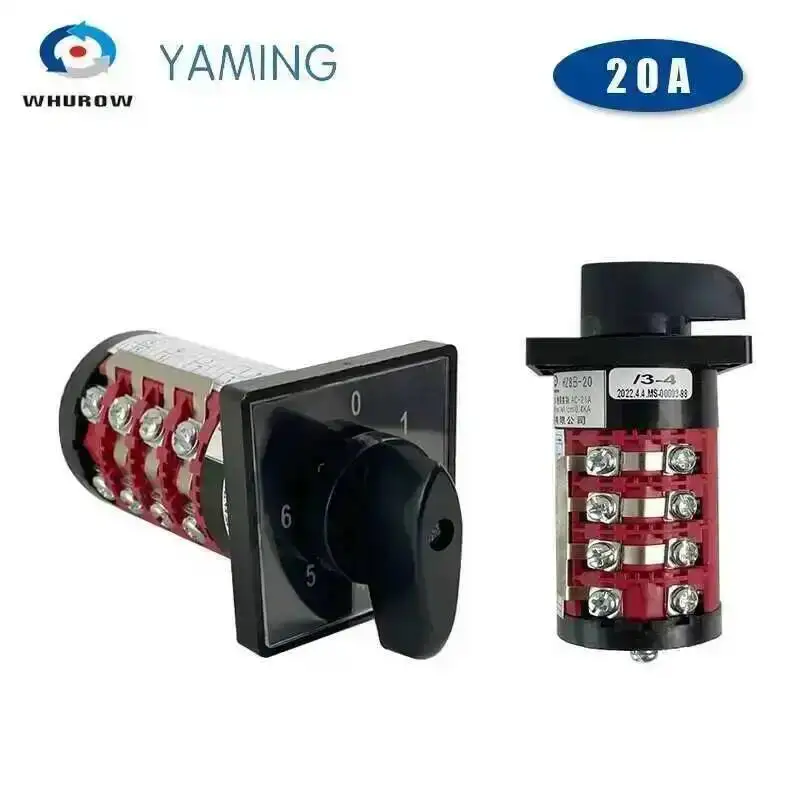 

Регулируемый переключатель, 4 уровня, 20 А, 0-6 позиций